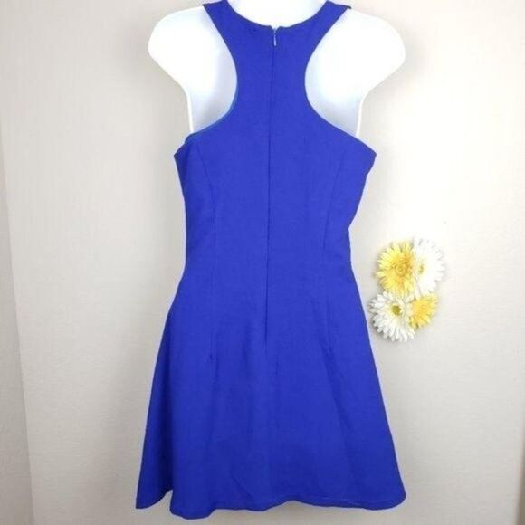 Akira Chicago royal blue halter mini dress size medium - Picture 13 of 14